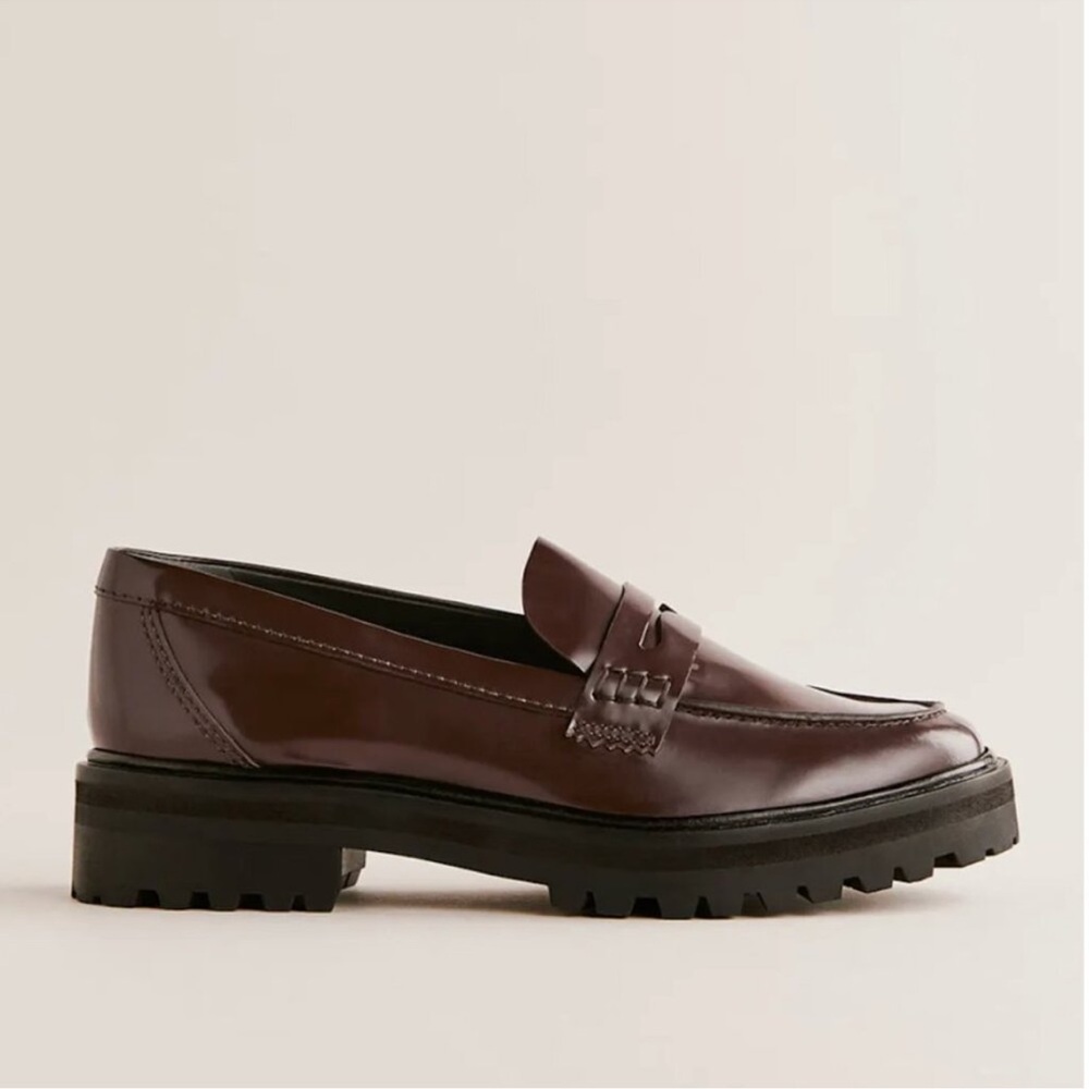 NWOT Reformation Agathea Chunky Loafers - size 7 - Espresso Brown